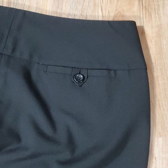 💜Vintage Express Black Editor Wide Waistband Pants Size 4 - Picture 4 of 7